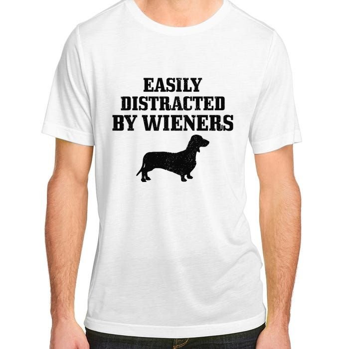 Wiener Dog Funny Weiner Doxie Dachshund Mom Dad Gift Adult ChromaSoft Performance T-Shirt