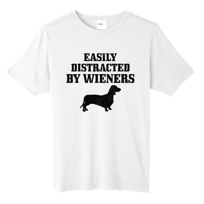 Wiener Dog Funny Weiner Doxie Dachshund Mom Dad Gift Tall Fusion ChromaSoft Performance T-Shirt