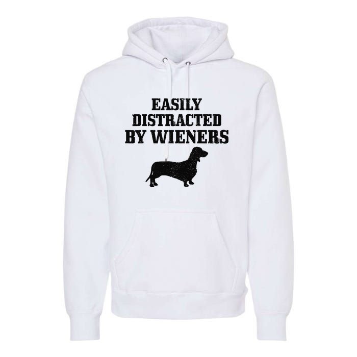 Wiener Dog Funny Weiner Doxie Dachshund Mom Dad Gift Premium Hoodie