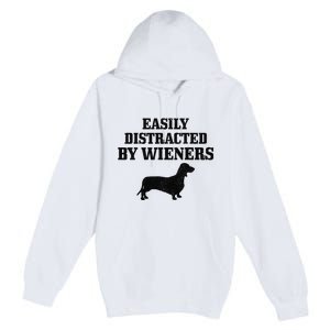 Wiener Dog Funny Weiner Doxie Dachshund Mom Dad Gift Premium Pullover Hoodie