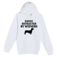 Wiener Dog Funny Weiner Doxie Dachshund Mom Dad Gift Premium Pullover Hoodie