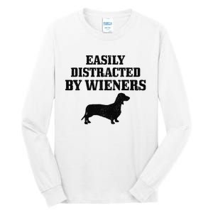 Wiener Dog Funny Weiner Doxie Dachshund Mom Dad Gift Tall Long Sleeve T-Shirt