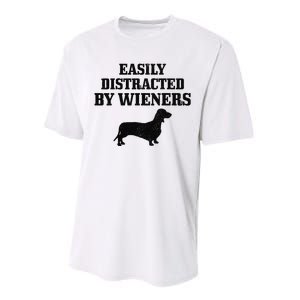 Wiener Dog Funny Weiner Doxie Dachshund Mom Dad Gift Performance Sprint T-Shirt