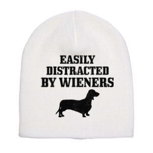 Wiener Dog Funny Weiner Doxie Dachshund Mom Dad Gift Short Acrylic Beanie