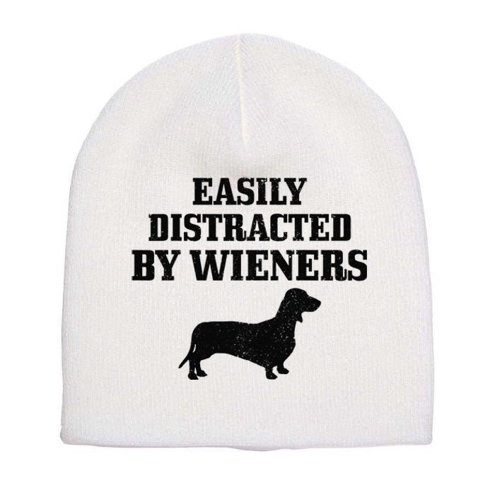 Wiener Dog Funny Weiner Doxie Dachshund Mom Dad Gift Short Acrylic Beanie