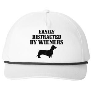 Wiener Dog Funny Weiner Doxie Dachshund Mom Dad Gift Snapback Five-Panel Rope Hat