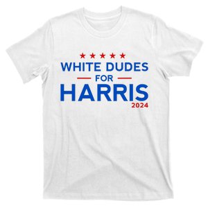 White Dudes For Harris 2024 For President Election Voting 2024 T-Shirt