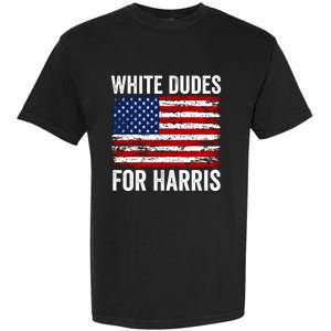 White Dudes For Harris 2024 Garment-Dyed Heavyweight T-Shirt