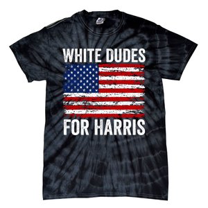 White Dudes For Harris 2024 Tie-Dye T-Shirt