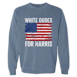 White Dudes For Harris 2024 Garment-Dyed Sweatshirt