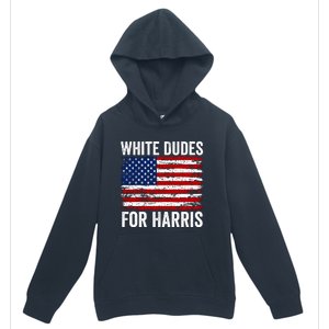 White Dudes For Harris 2024 Urban Pullover Hoodie