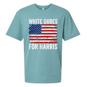 White Dudes For Harris 2024 Sueded Cloud Jersey T-Shirt