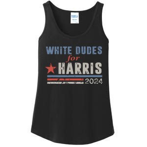 White Dudes For Kamala Harris Ladies Essential Tank