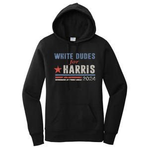 White Dudes For Kamala Harris Women's Pullover Hoodie