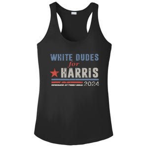 White Dudes For Kamala Harris Ladies PosiCharge Competitor Racerback Tank