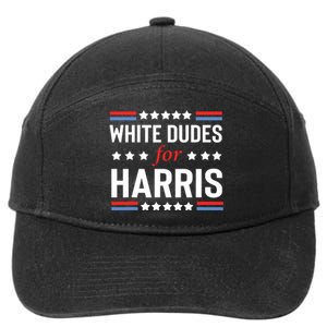 White Dudes For Kamala Harris 7-Panel Snapback Hat