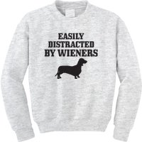 Wiener Dog Funny Weiner Doxie Dachshund Mom Dad Gift Kids Sweatshirt