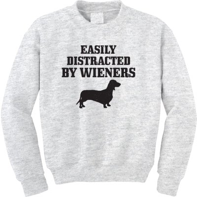 Wiener Dog Funny Weiner Doxie Dachshund Mom Dad Gift Kids Sweatshirt