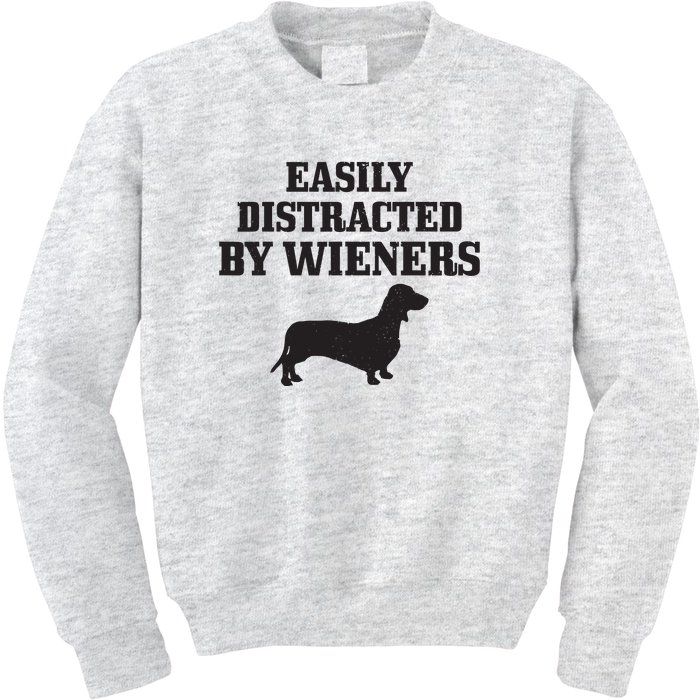 Wiener Dog Funny Weiner Doxie Dachshund Mom Dad Gift Kids Sweatshirt