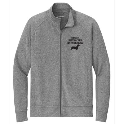 Wiener Dog Funny Weiner Doxie Dachshund Mom Dad Gift Stretch Full-Zip Cadet Jacket