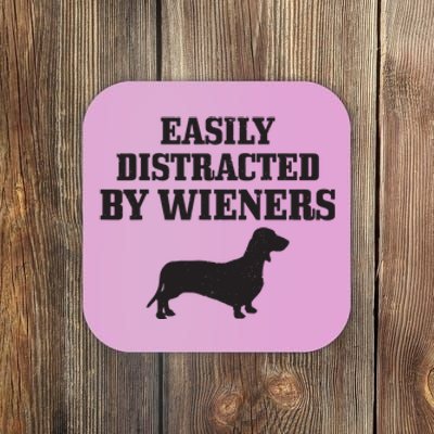 Wiener Dog Funny Weiner Doxie Dachshund Mom Dad Gift Coaster