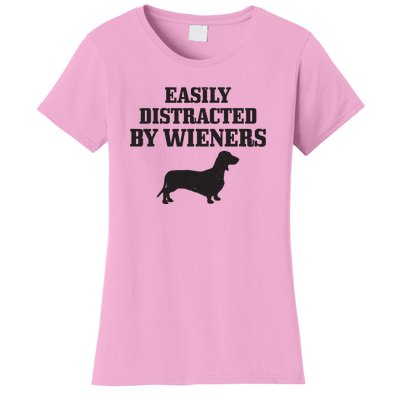 Wiener Dog Funny Weiner Doxie Dachshund Mom Dad Gift Women's T-Shirt