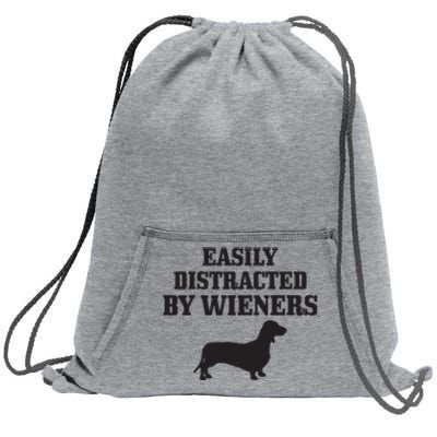 Wiener Dog Funny Weiner Doxie Dachshund Mom Dad Gift Sweatshirt Cinch Pack Bag