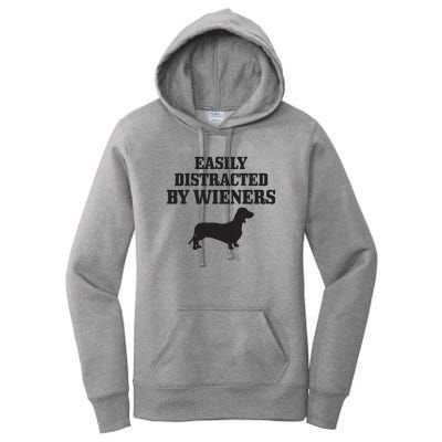 Wiener Dog Funny Weiner Doxie Dachshund Mom Dad Gift Women's Pullover Hoodie