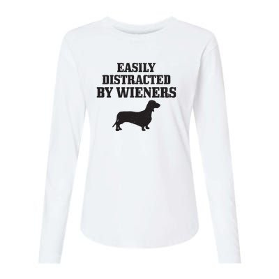 Wiener Dog Funny Weiner Doxie Dachshund Mom Dad Gift Womens Cotton Relaxed Long Sleeve T-Shirt