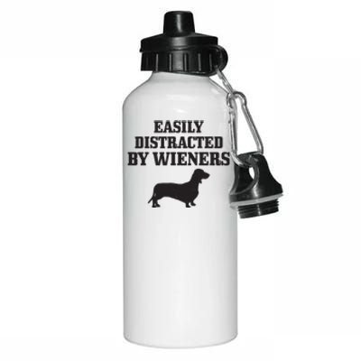 Wiener Dog Funny Weiner Doxie Dachshund Mom Dad Gift Aluminum Water Bottle