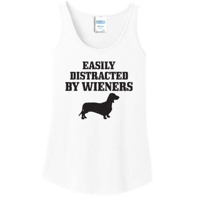 Wiener Dog Funny Weiner Doxie Dachshund Mom Dad Gift Ladies Essential Tank