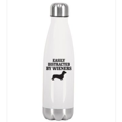 Wiener Dog Funny Weiner Doxie Dachshund Mom Dad Gift Stainless Steel Insulated Water Bottle