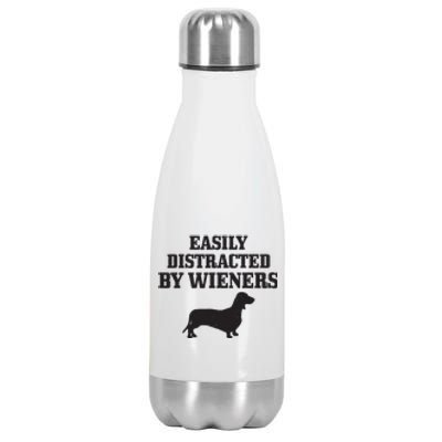 Wiener Dog Funny Weiner Doxie Dachshund Mom Dad Gift Stainless Steel Insulated Water Bottle