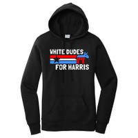 White Dudes For Harris 2024 For President Election Voting 2024 Women's Pullover Hoodie