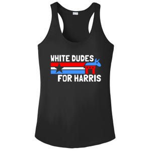 White Dudes For Harris 2024 For President Election Voting 2024 Ladies PosiCharge Competitor Racerback Tank