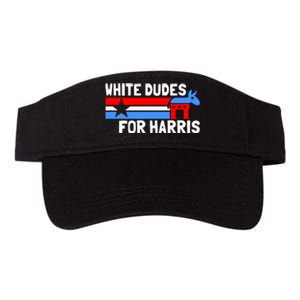 White Dudes For Harris 2024 For President Election Voting 2024 Valucap Bio-Washed Visor