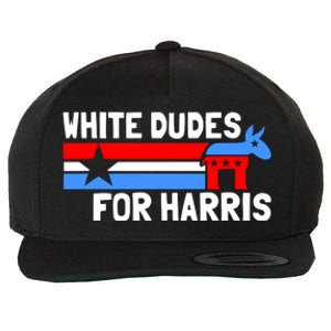 White Dudes For Harris 2024 For President Election Voting 2024 Wool Snapback Cap