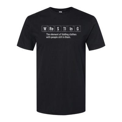 Wrestling Definition Funny Wrestler Periodic Elements Softstyle CVC T-Shirt