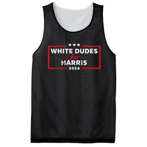 White Dudes For Harris 2024 For President Election Voting 2024 Mesh Reversible Basketball Jersey Tank