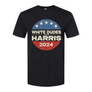 White Dudes For Harris 2024 For President Election Voting 2024 Softstyle CVC T-Shirt