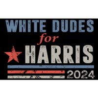 White Dudes For Harris 2024 For President Election Voting 2024 Bumper Sticker