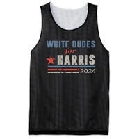 White Dudes For Harris 2024 For President Election Voting 2024 Mesh Reversible Basketball Jersey Tank