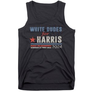 White Dudes For Harris 2024 For President Election Voting 2024 Tank Top