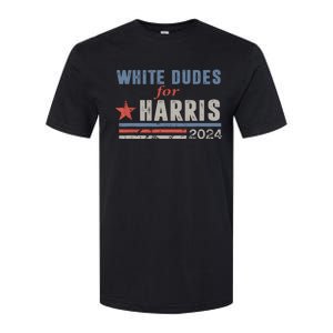 White Dudes For Harris 2024 For President Election Voting 2024 Softstyle CVC T-Shirt