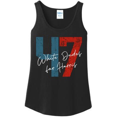 White Dudes For Harris Kamala Harris 2024 47th President Ladies Essential Tank