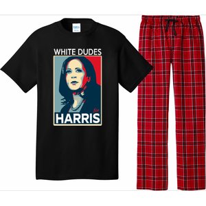 White Dudes For Harris 2024 For President Election Voting 2024 Pajama Set