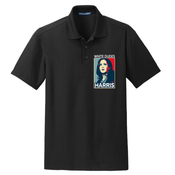 White Dudes For Harris 2024 For President Election Voting 2024 Dry Zone Grid Polo