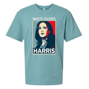 White Dudes For Harris 2024 For President Election Voting 2024 Sueded Cloud Jersey T-Shirt