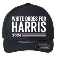 White Dudes For Harris 2024 Flexfit Unipanel Trucker Cap