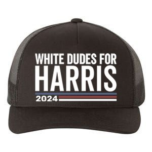 White Dudes For Harris 2024 Yupoong Adult 5-Panel Trucker Hat